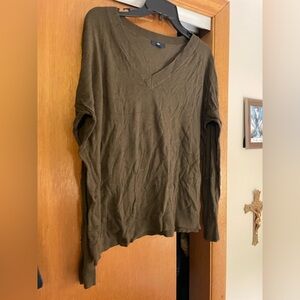 GAP Brown V-Neck Sweater for Women